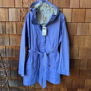 NWT Carhartt Purple Lavender Lightweight Zip Front Rain Jacket - Women's X-Large